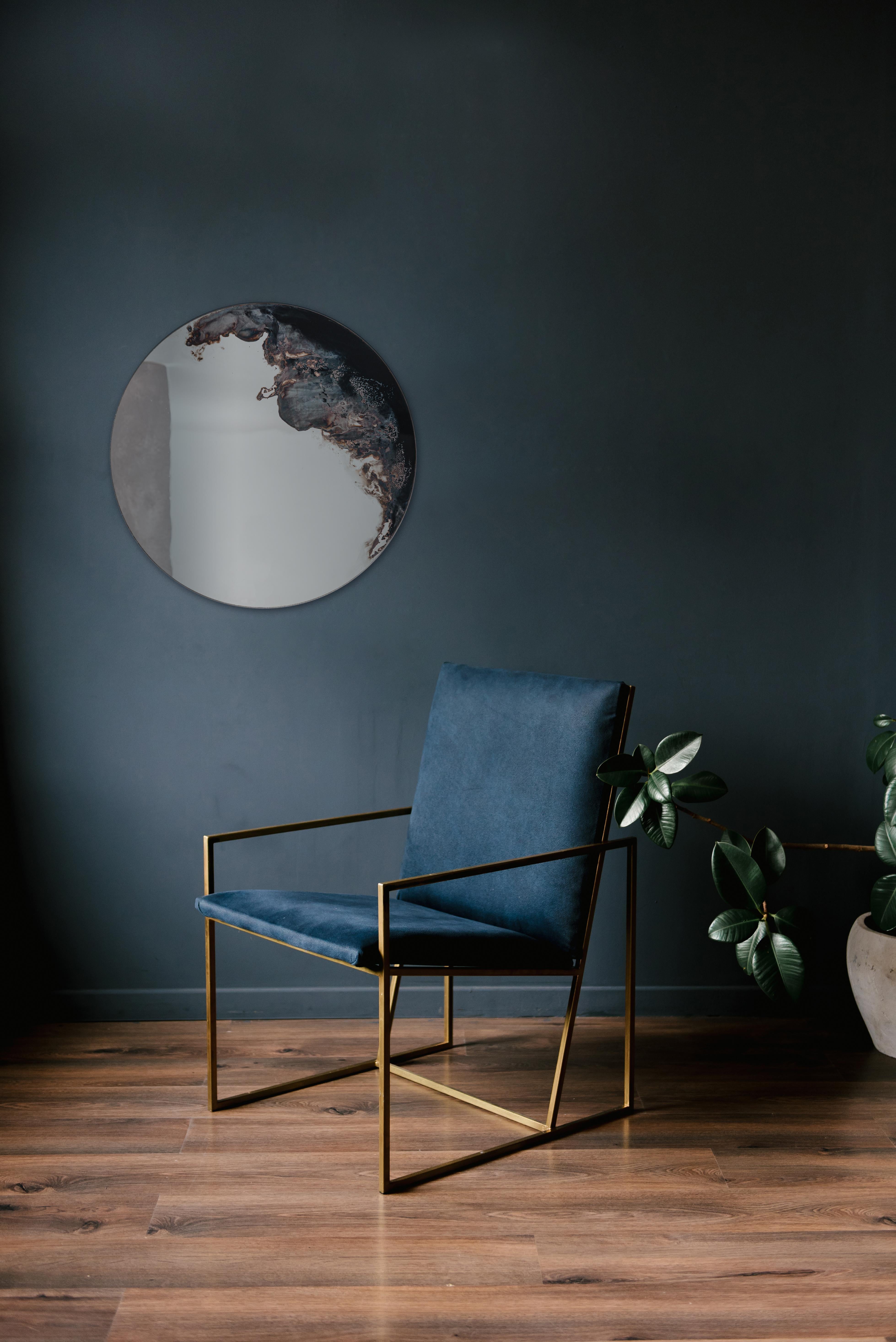 Italian Medium Lava Mirror by Slow Design For Sale