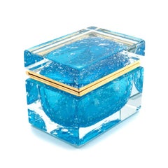 Mid-Century Modern Murano Glass Jewelry Box by Alessandro Mandruzzato