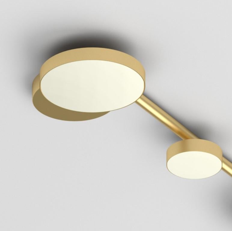 Post-Modern Medium Line, 4 Circles, Ceiling Light by Atelier Areti For Sale