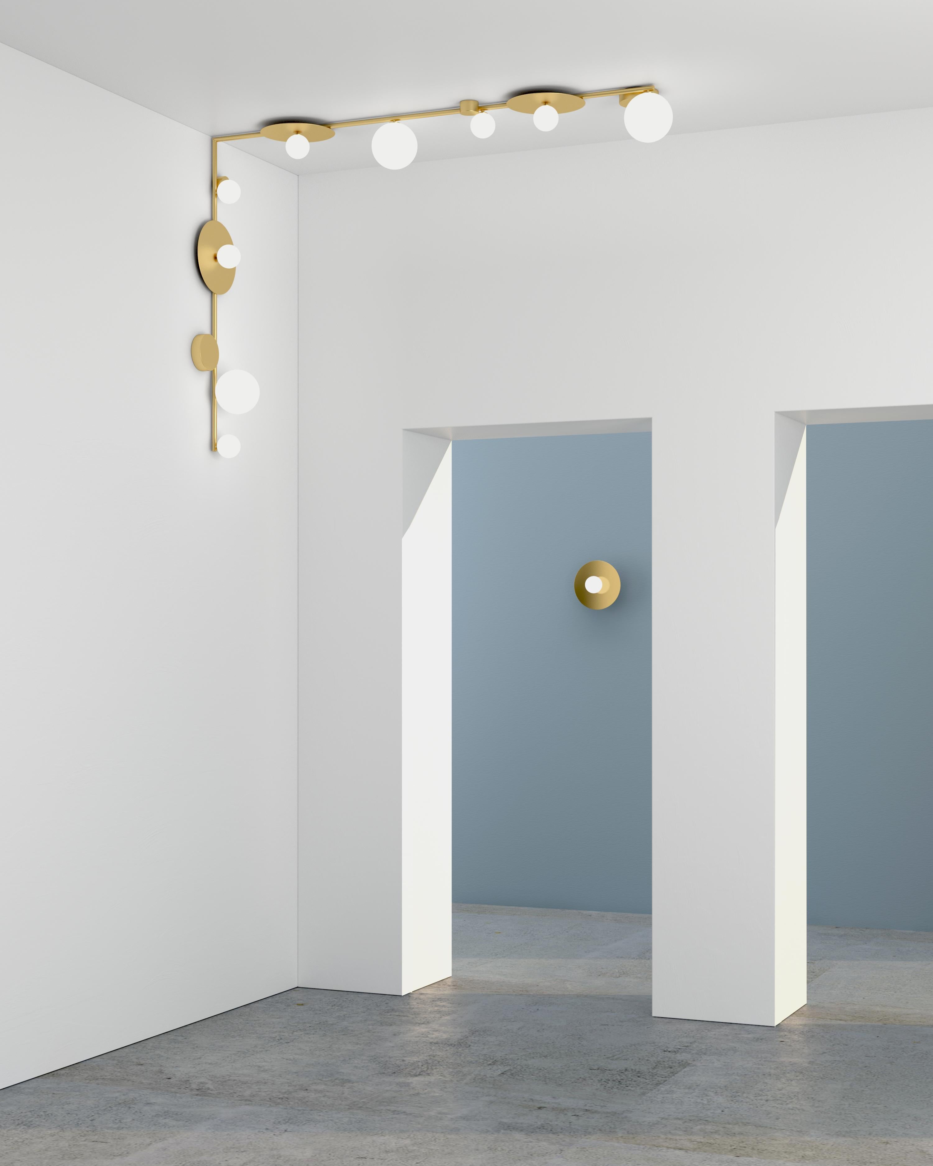 Medium Line, 4 Circles, Ceiling Light by Atelier Areti In New Condition For Sale In Geneve, CH
