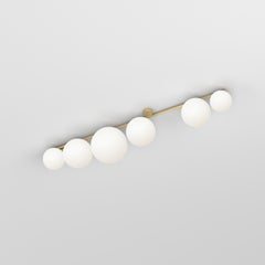 Medium Line, 6 Globes, Ceiling Light by Atelier Areti