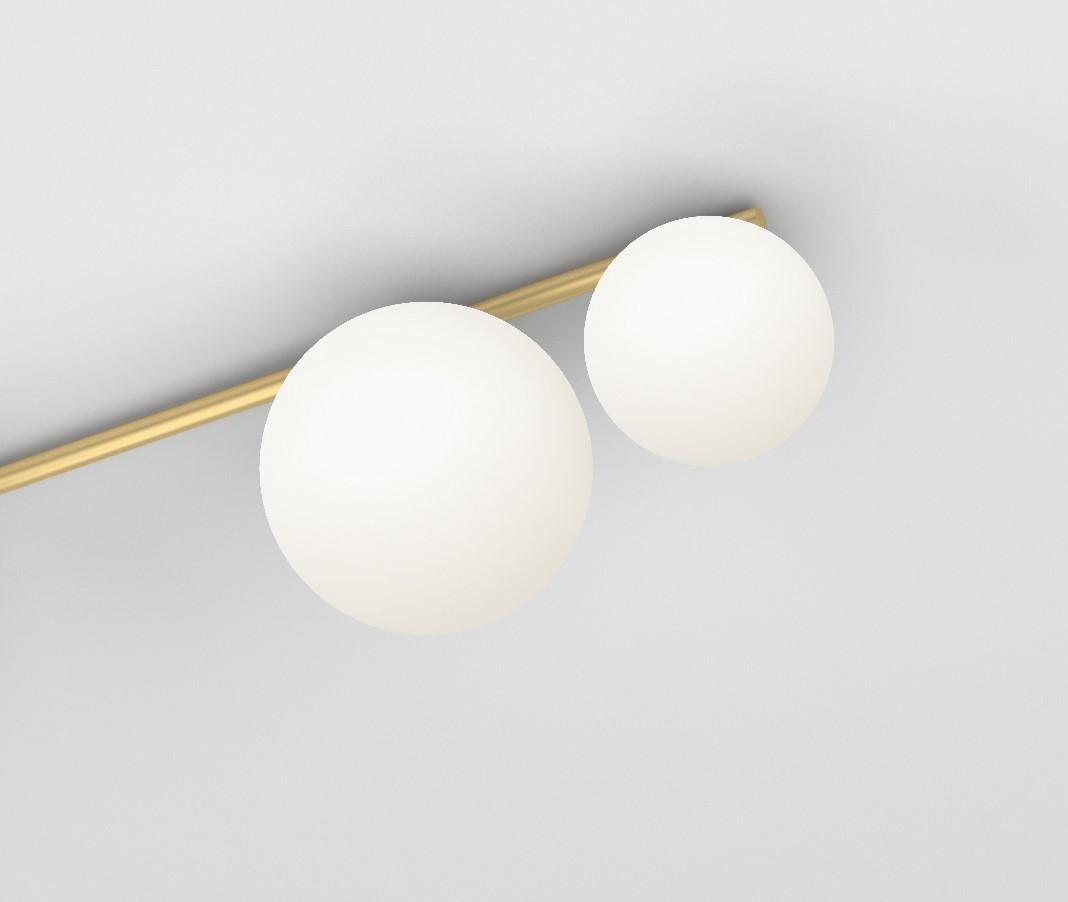 Post-Modern Medium Line, 6 Globes, Ceiling Light by Atelier Areti For Sale