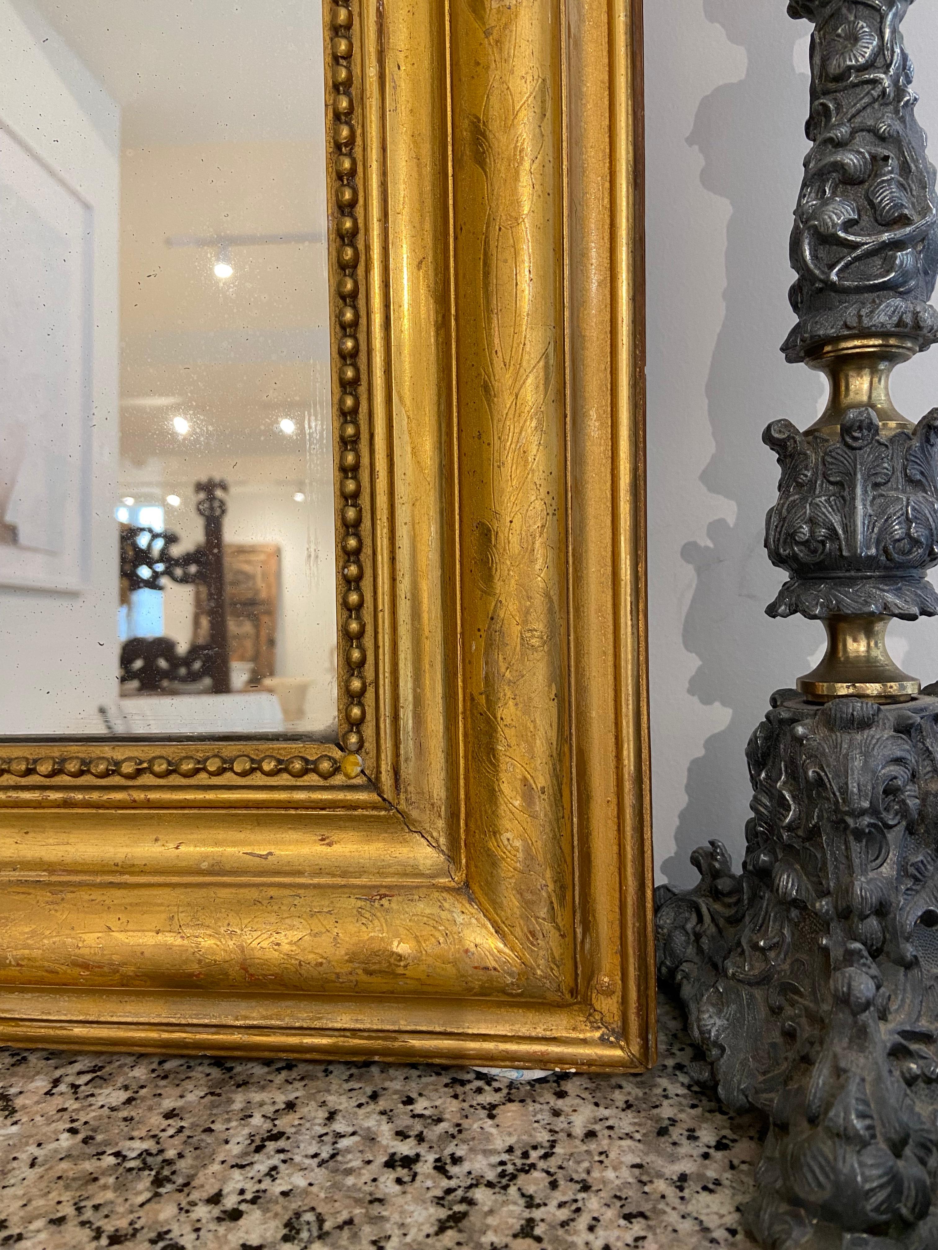Gilt Medium Louis Philippe Gilded Mirror