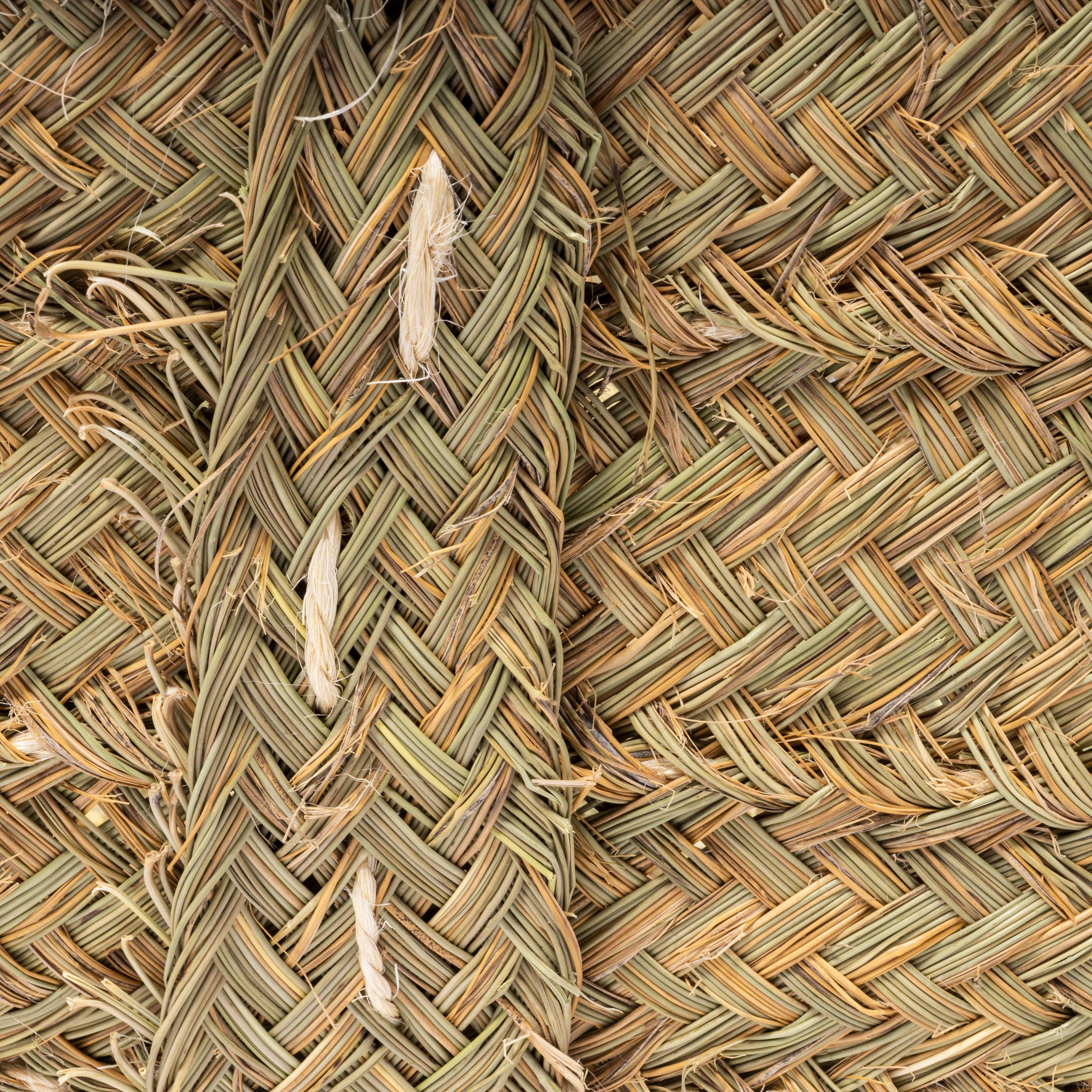 Moroccan Medium Low Carry Basket - Esparto Grass For Sale