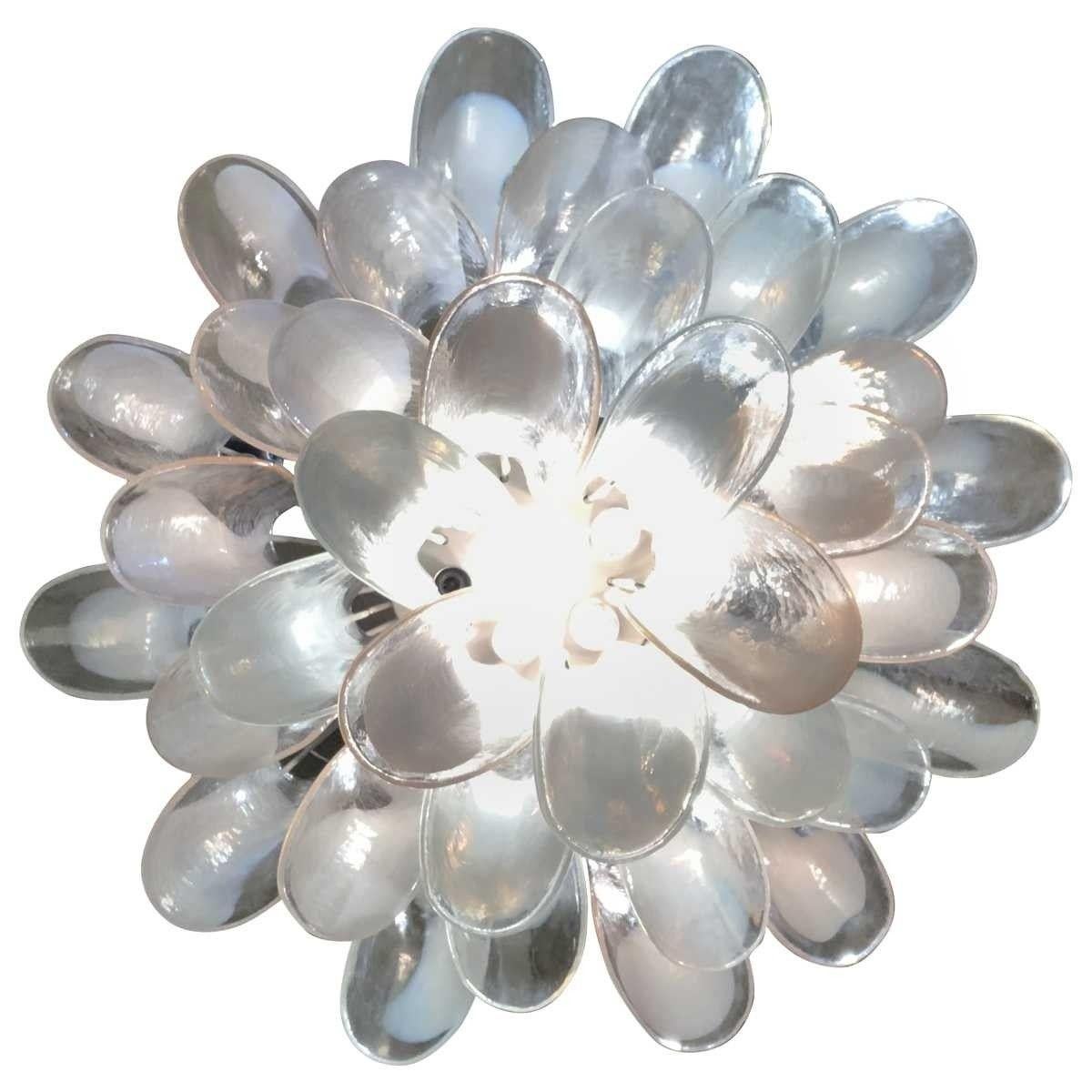 Country Medium Mazzega Hand Blown Murano Chandelier Chandelier