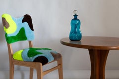Medium Mid Century Holmegaard Glasswork Blue Vase Decanter, Denmark, 1960s
