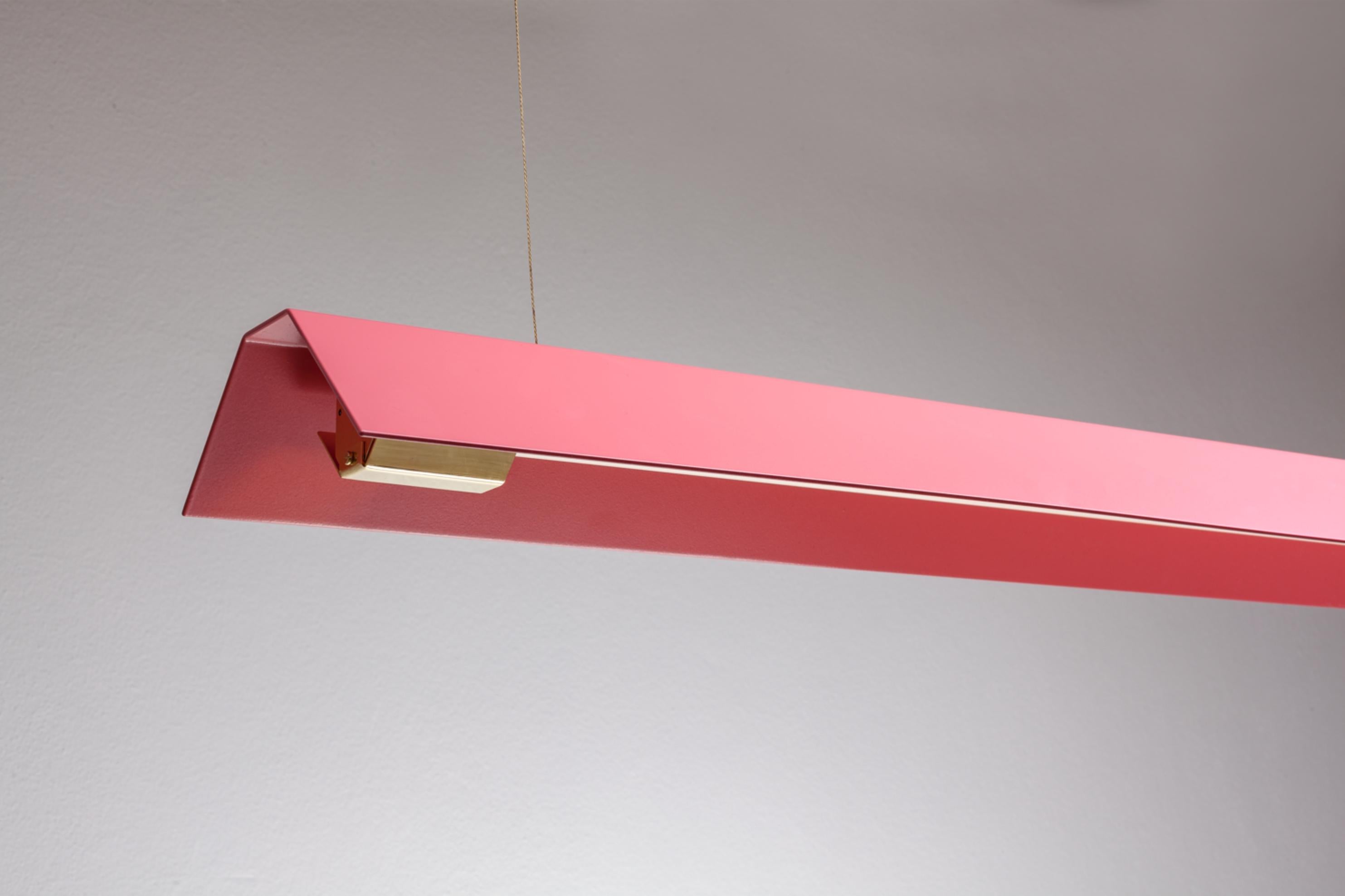 Post-Modern Medium Misalliance Ex Antique Pink Suspended Light by Lexavala For Sale