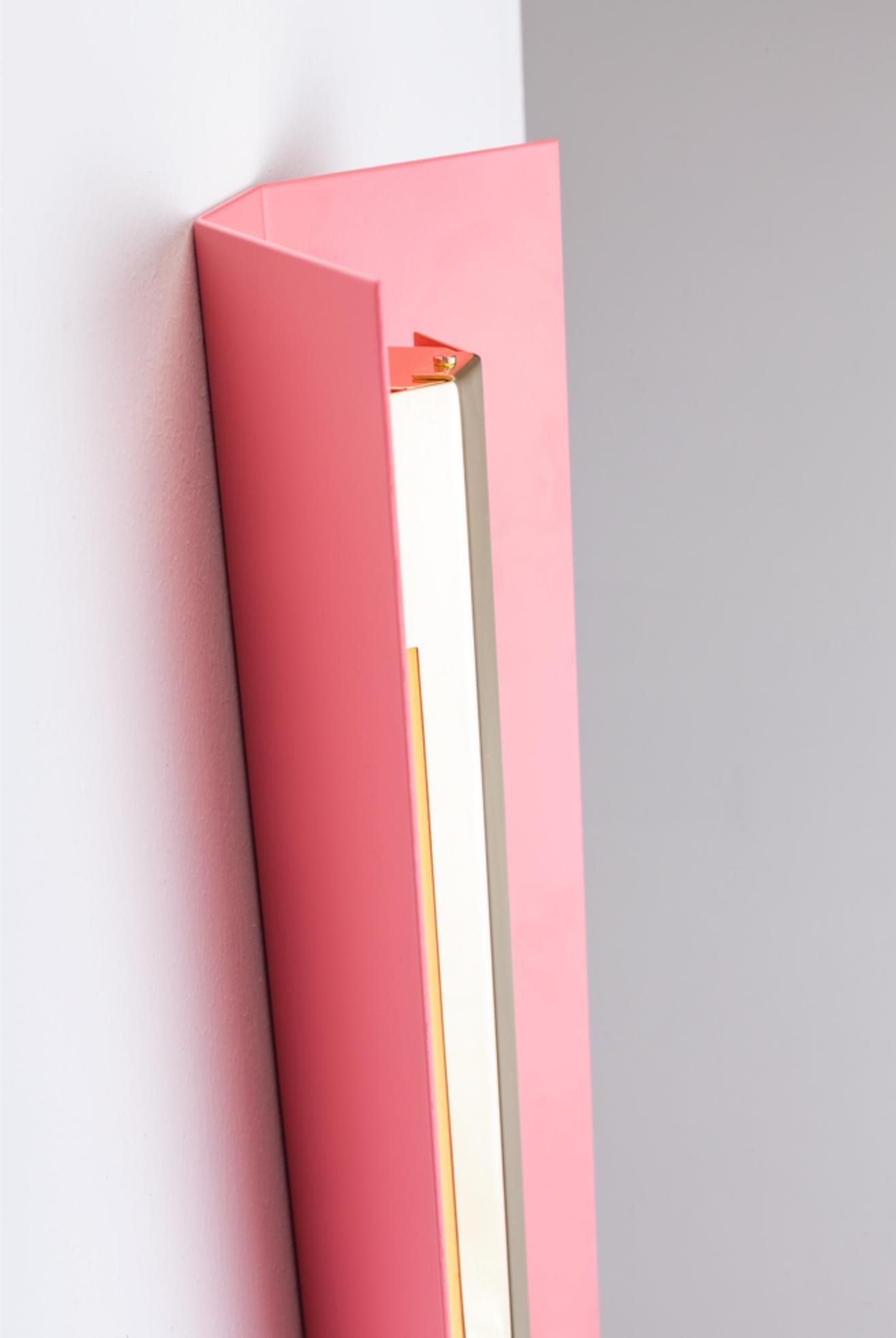 Post-Modern Medium Misalliance Ex Antique Pink Wall Light by Lexavala For Sale