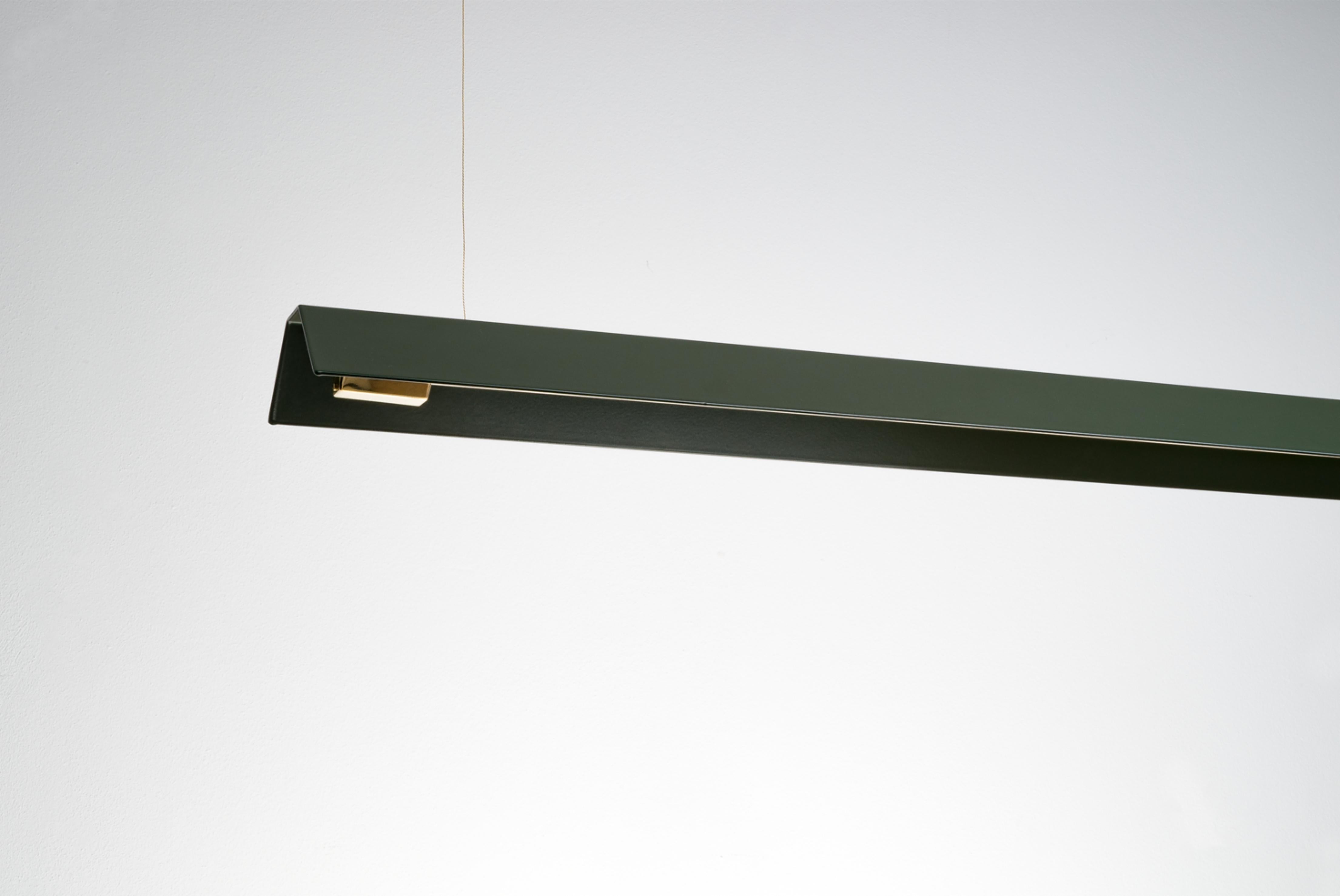 Polacco Lampada a sospensione Medium Misalliance Ex Bottle Green di Lexavala in vendita