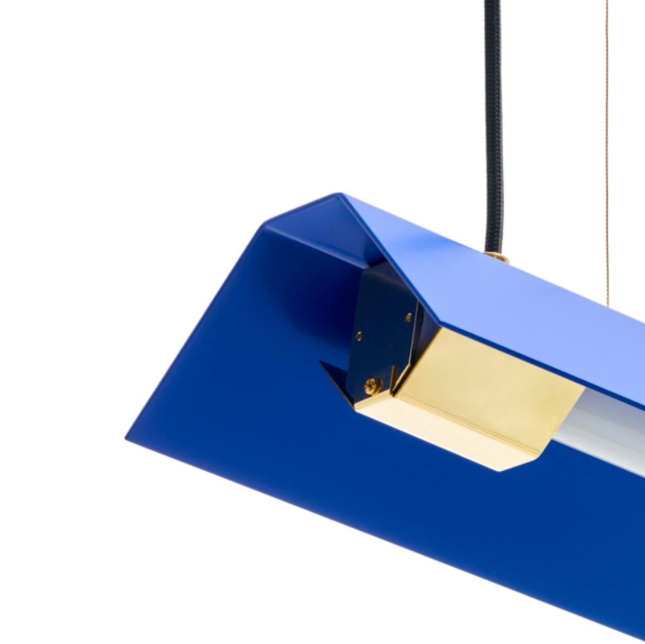 Post-Modern Medium Misalliance Ex Ultramarine Suspended Light by Lexavala For Sale
