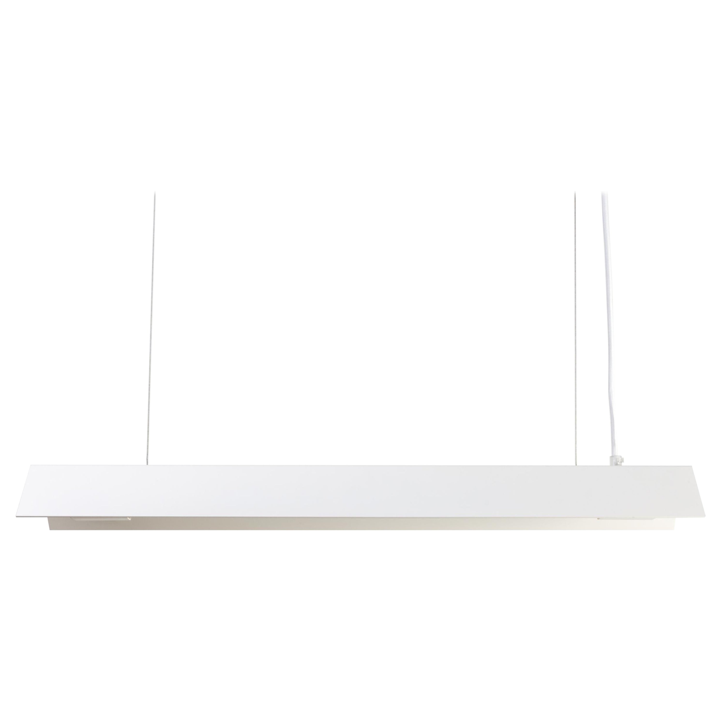 Medium Misalliance Ral Pure White Suspended Light by Lexavala For Sale