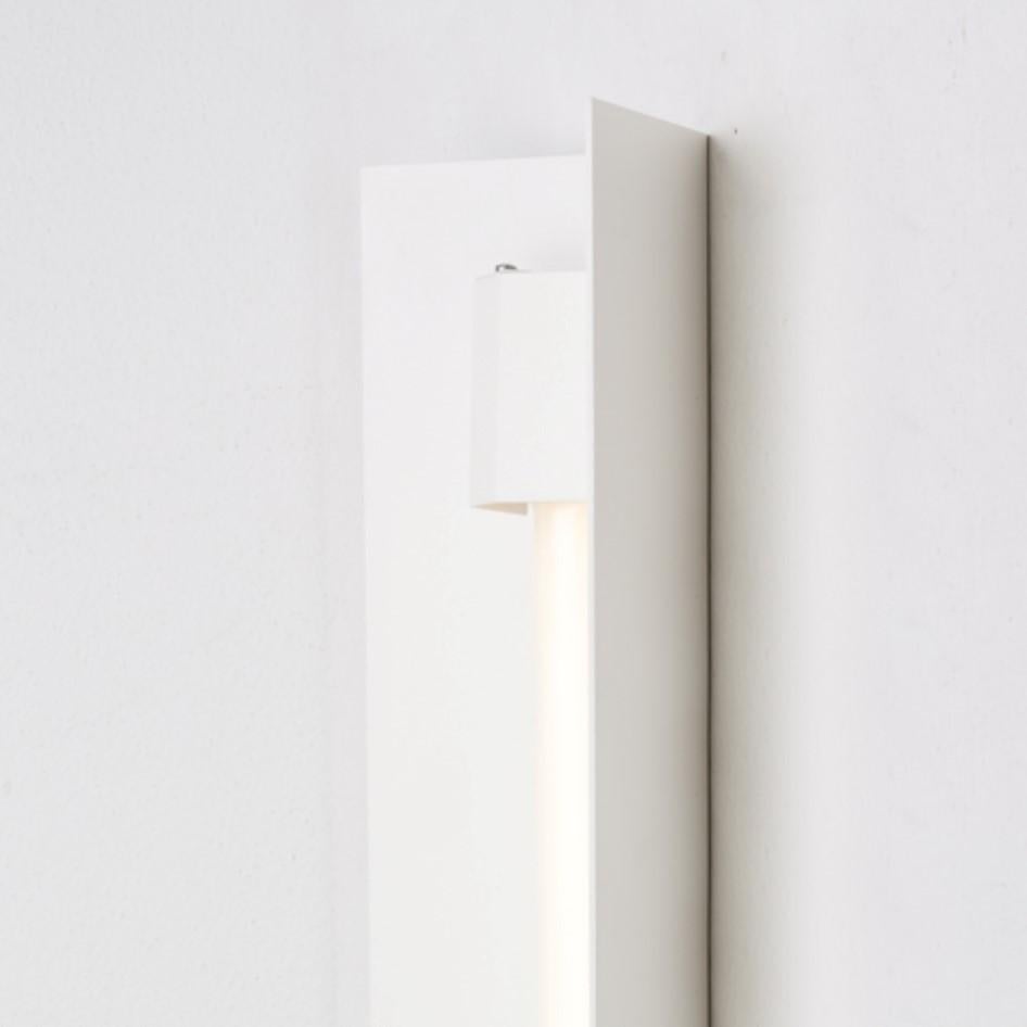Post-Modern Medium Misalliance Ral Pure White Wall Light by Lexavala For Sale