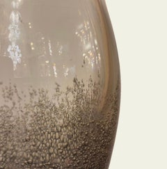 Medium Murano Pulegoso Smoke Glass Vase, Made to Order