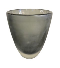 Medium Murano Smoke Glass Vase