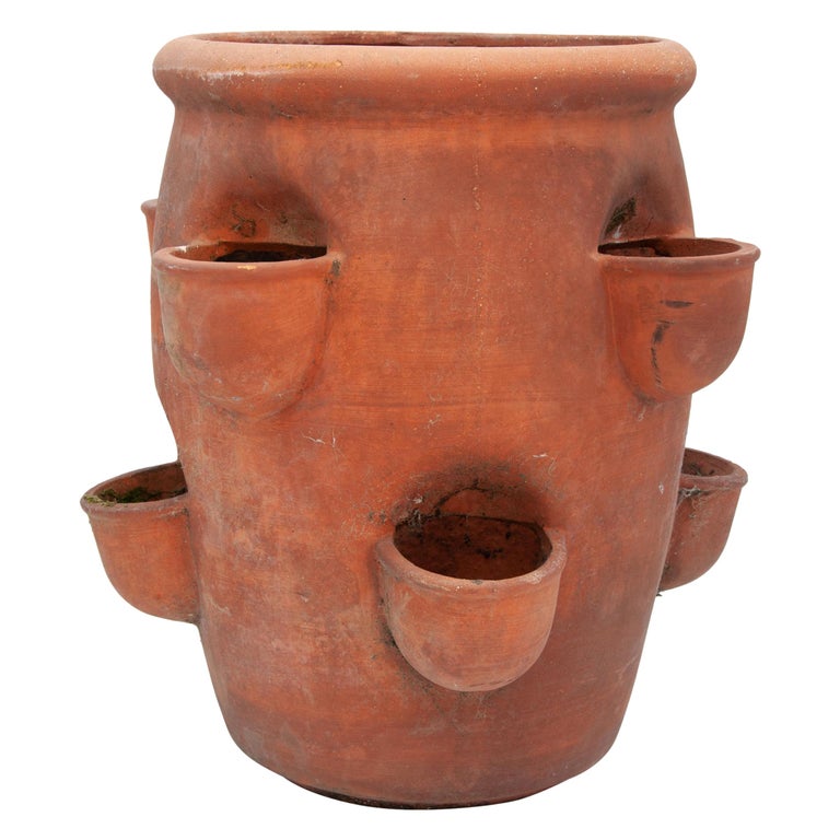 Medium Narrow Strawberry Pot at 1stDibs