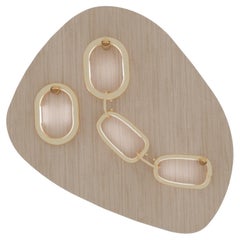 Medium Notearrings Oak Wall Lamp by Virginia Arlotto