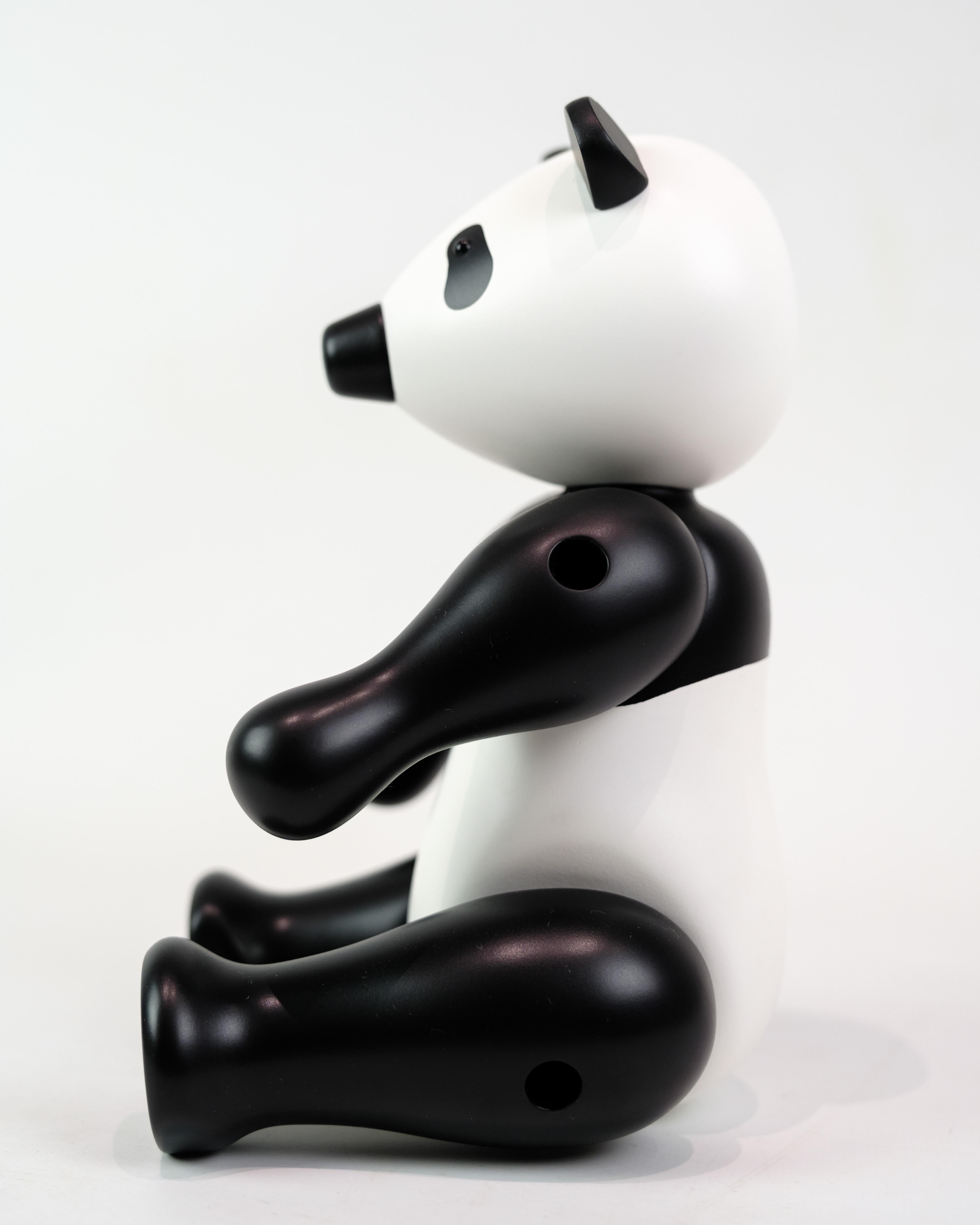 Oso Panda Mediano En Colores Negro/Blanco Por Kay Bojesen Escandinavo moderno en venta