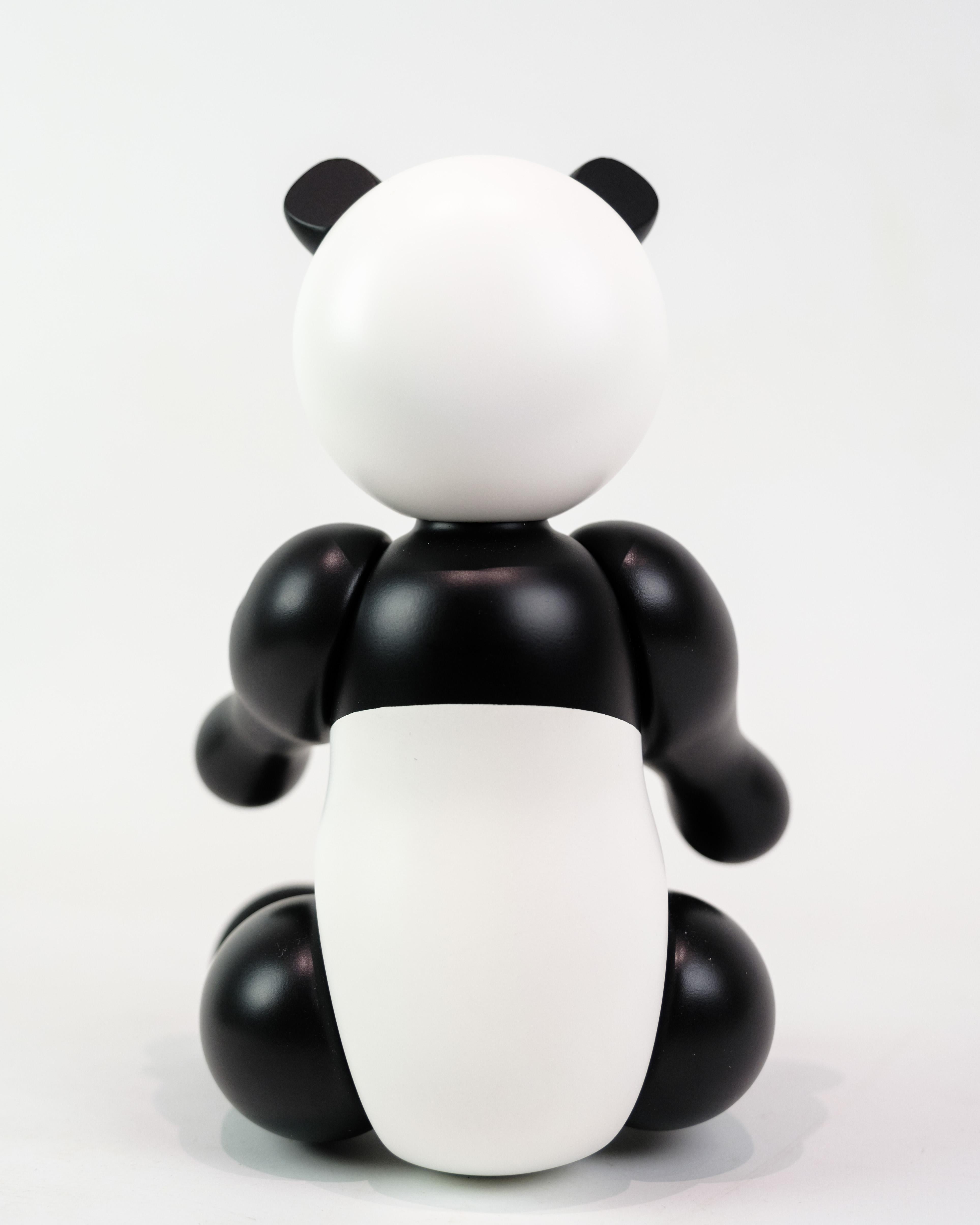 Oso Panda Mediano En Colores Negro/Blanco Por Kay Bojesen Danés en venta