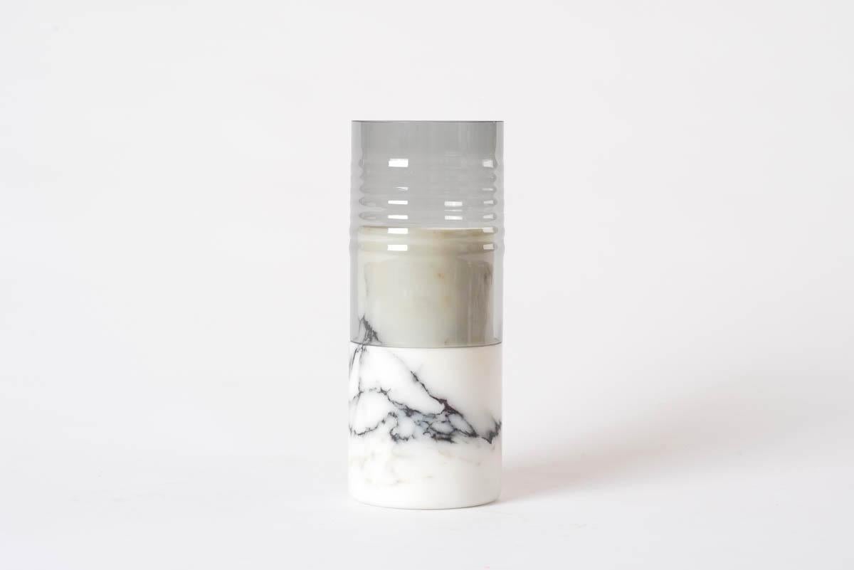 Modern Medium Paonazzo Norma Candleholder by Dan Yeffet