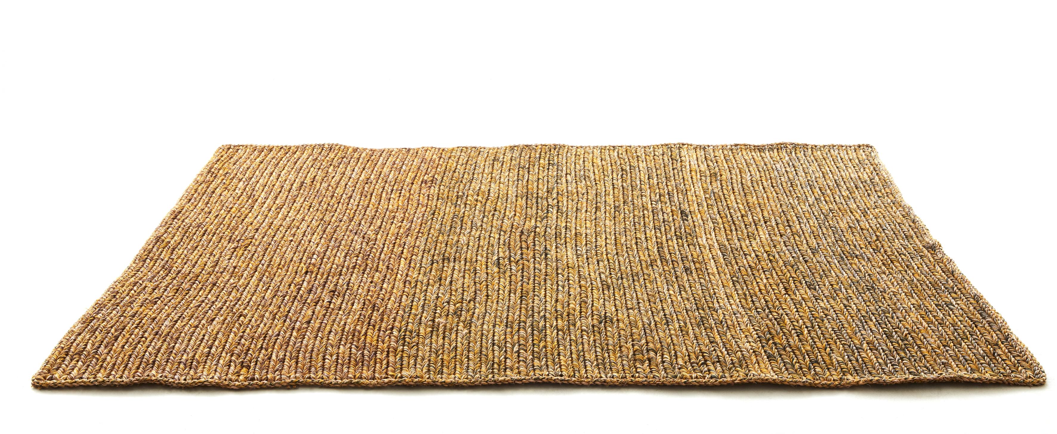 Medium par rug by Sebastian Herkner
Materials: Fibres from Jipi palm leaves fibers. 
Technique: Naturally dyed fibers. Hand-woven in Colombia.
Dimensions: W 200 x L 300 cm 
Available in colors: cacao melange/ brown melange, light grey melange/