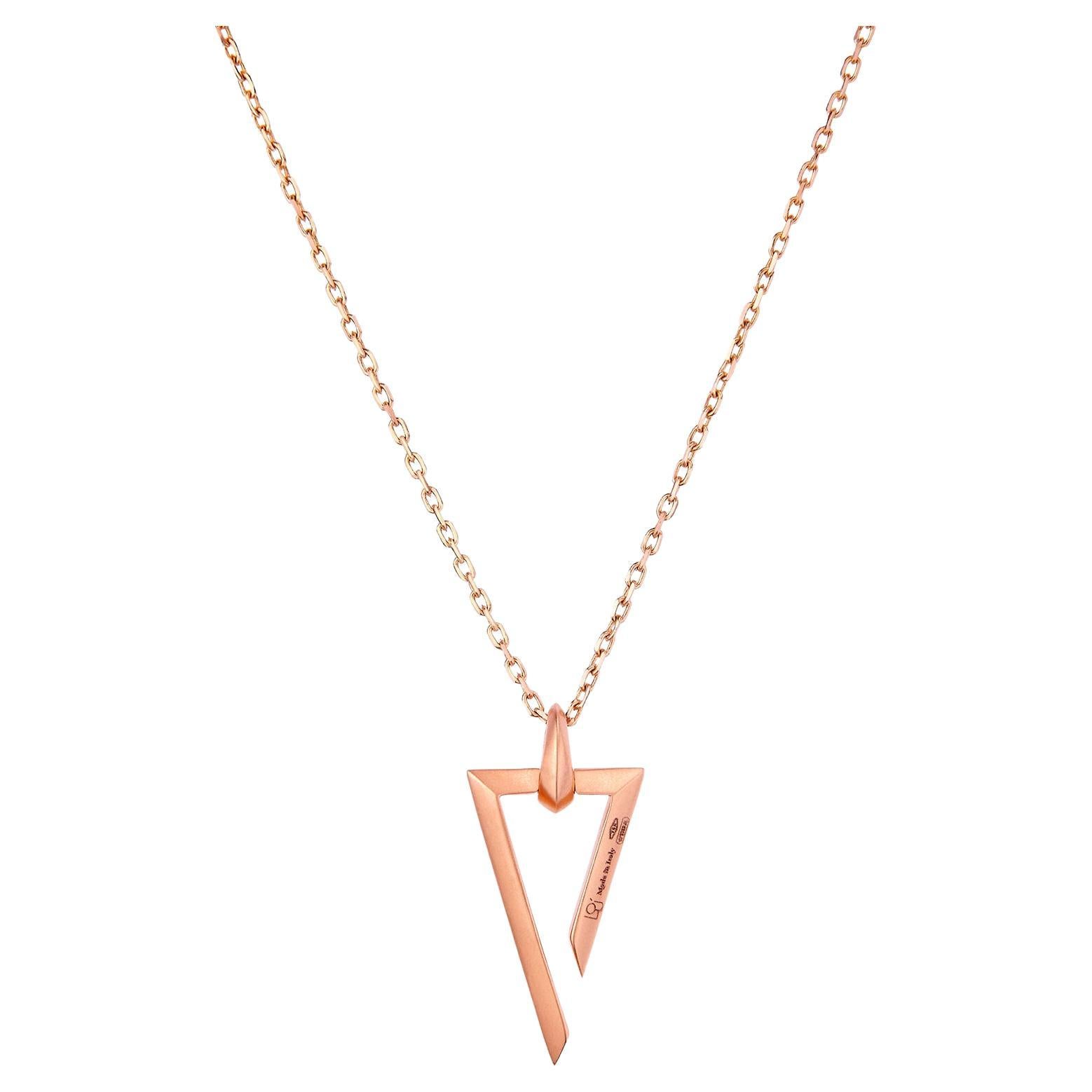 Pendant crafted in 18K Rose Gold ;  82 handset stones: White Diamonds 0.31 ct.  18K Rose Gold 3.5 gr.  Total weight with chain 5.69 gr.

Hand crafted and made in Italy. Gemstones are natural and not treated. 

Design is inspired by sacred geometry -