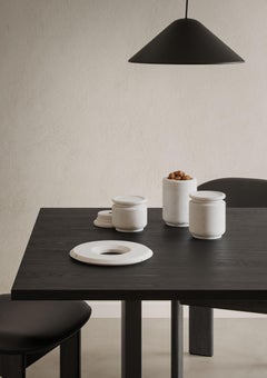 Medium Pot in White Michelangelo Marble by Ivan Colominas, Italy in Stock