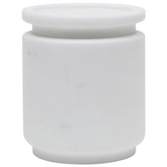 Medium Pot in White Michelangelo Marble by Ivan Colominas, Italy in Stock
