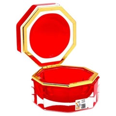 Mid-Century Modern Octagonal Jewelry Box by Mandruzzato, 1990s
