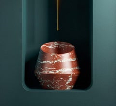 Medium Rosso Francia Tosca Washbasin by Marmi Serafini