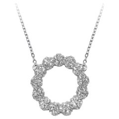 Medium Round Blossom Gemstone Necklace