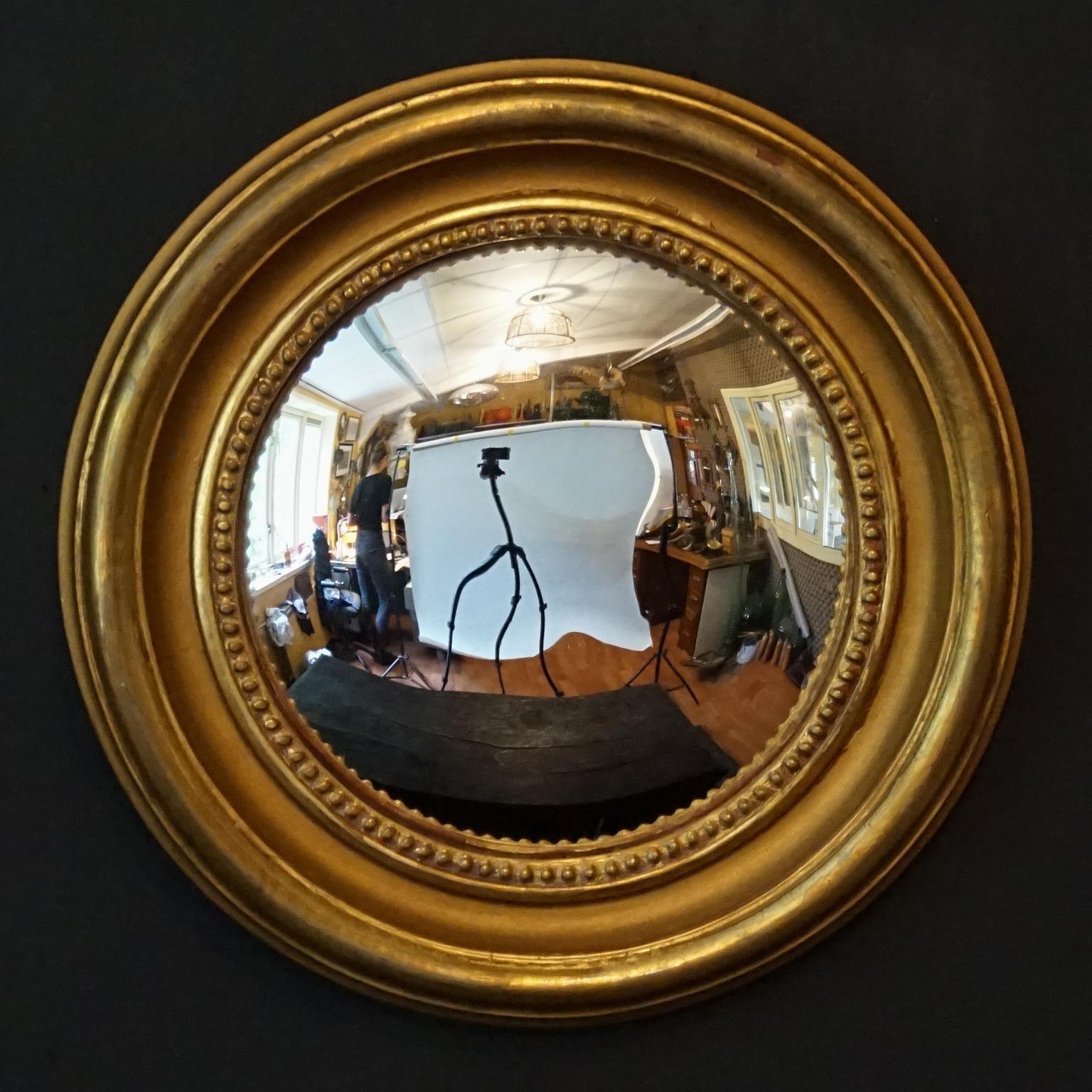 mcm round mirror