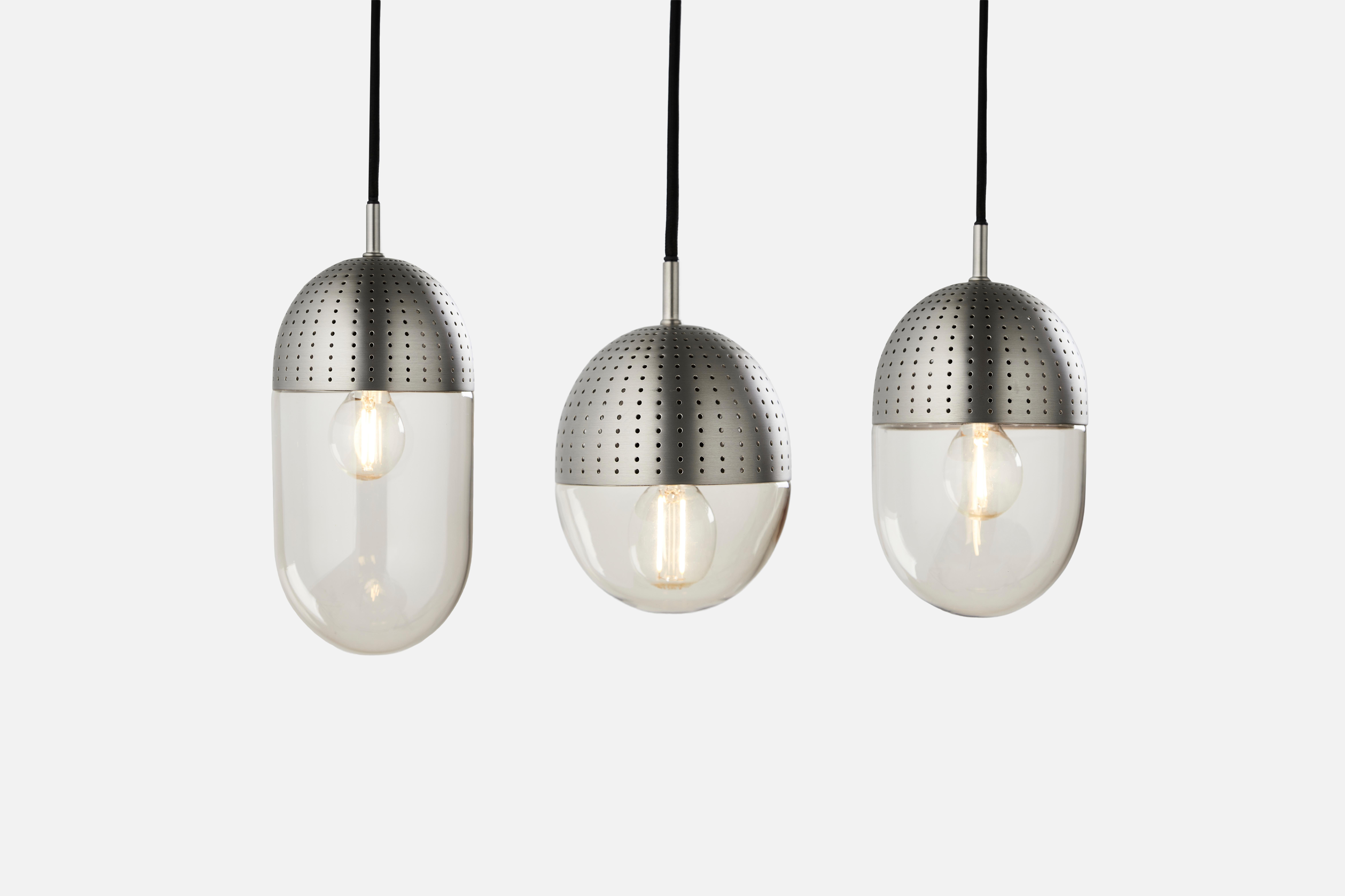 Danish Medium Satin Dot Pendant Lamp by Rikke Frost For Sale