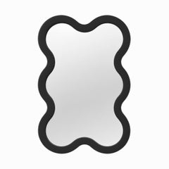 Miroir moderne ondulé « Accent Entryway » pour entrée - Rose clair Hvyli 6 par oitoproducts