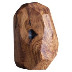 Medium Sculpture in Olive Wood by Rectangle Studio