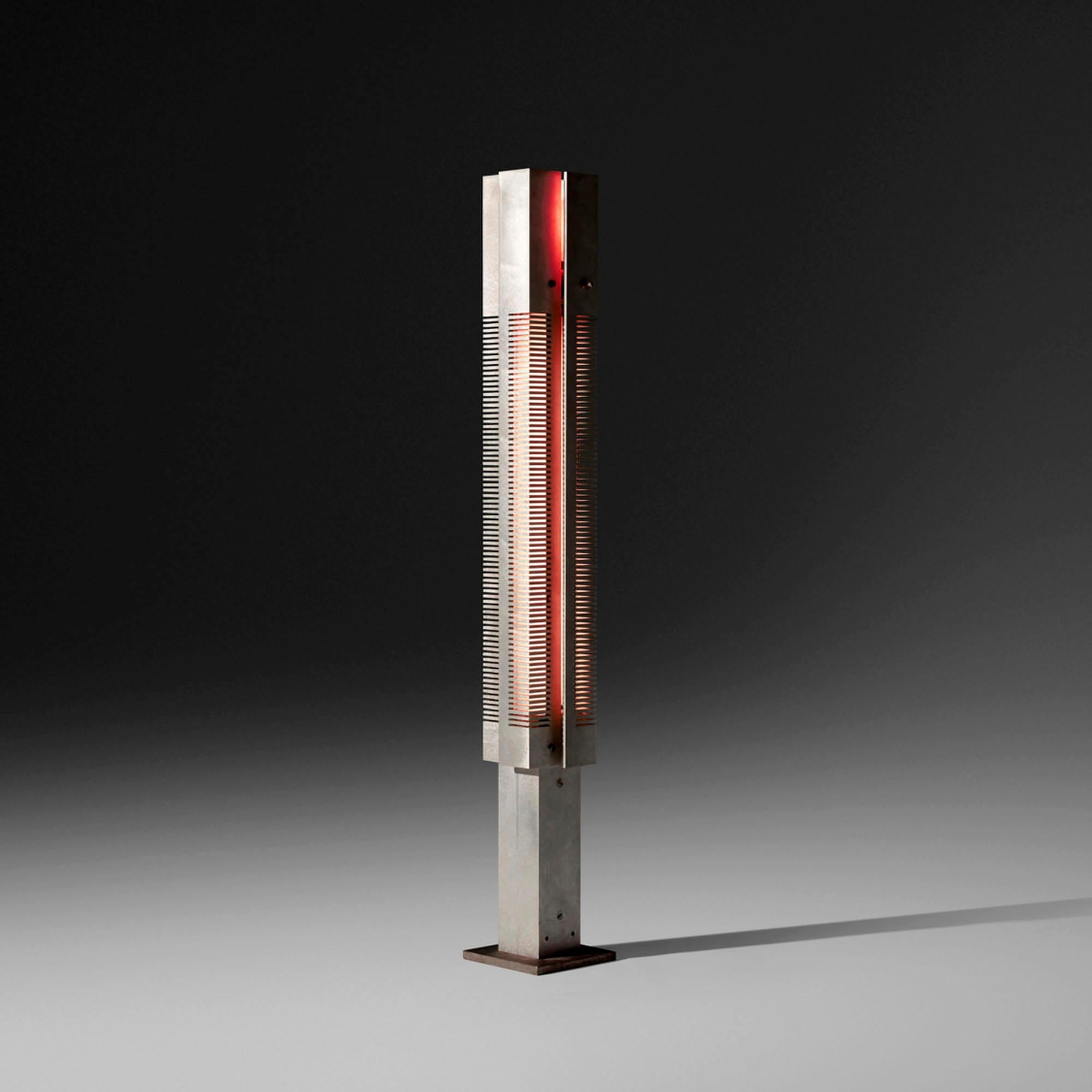 Serge Mouille - Medium Signal Floor Lamp in Silver In New Condition For Sale In Stratford, CT