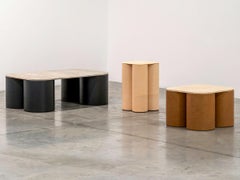 Medium Silos Table with Light Travertine Top Design by Studiopepe for Uniqka