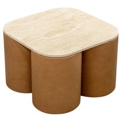 Medium Silos Table with Light Travertine Top Design by Studiopepe for Uniqka