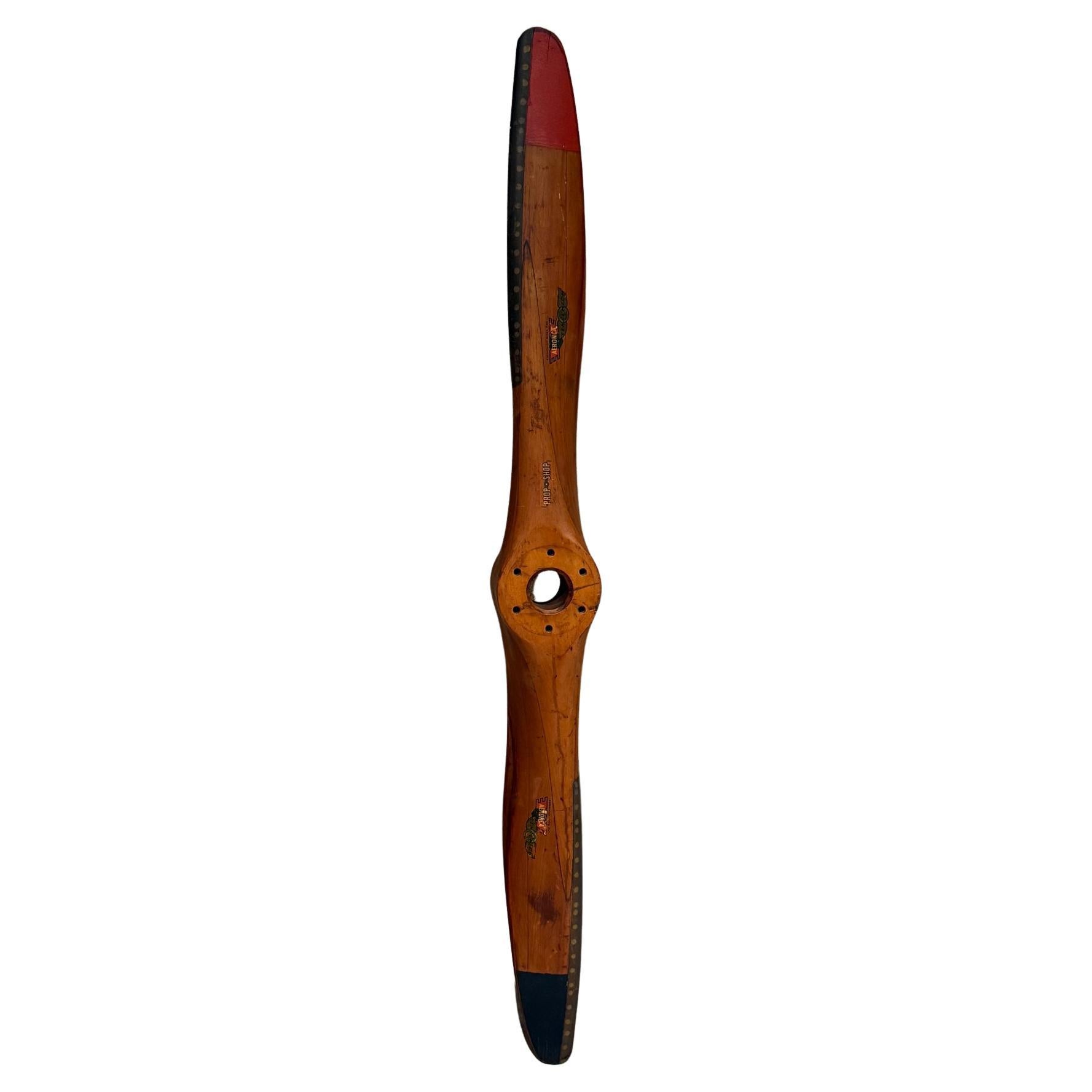 Mittelgroßes Flugzeug Wood Propeller SENSENICH AERONCA Mid-Century im Angebot