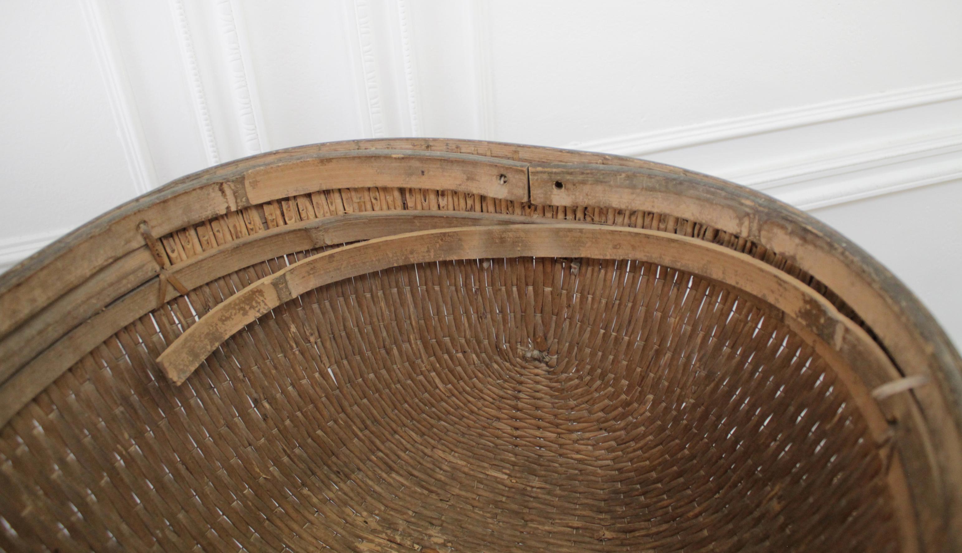 Medium Size Antique Chinese Basket 3