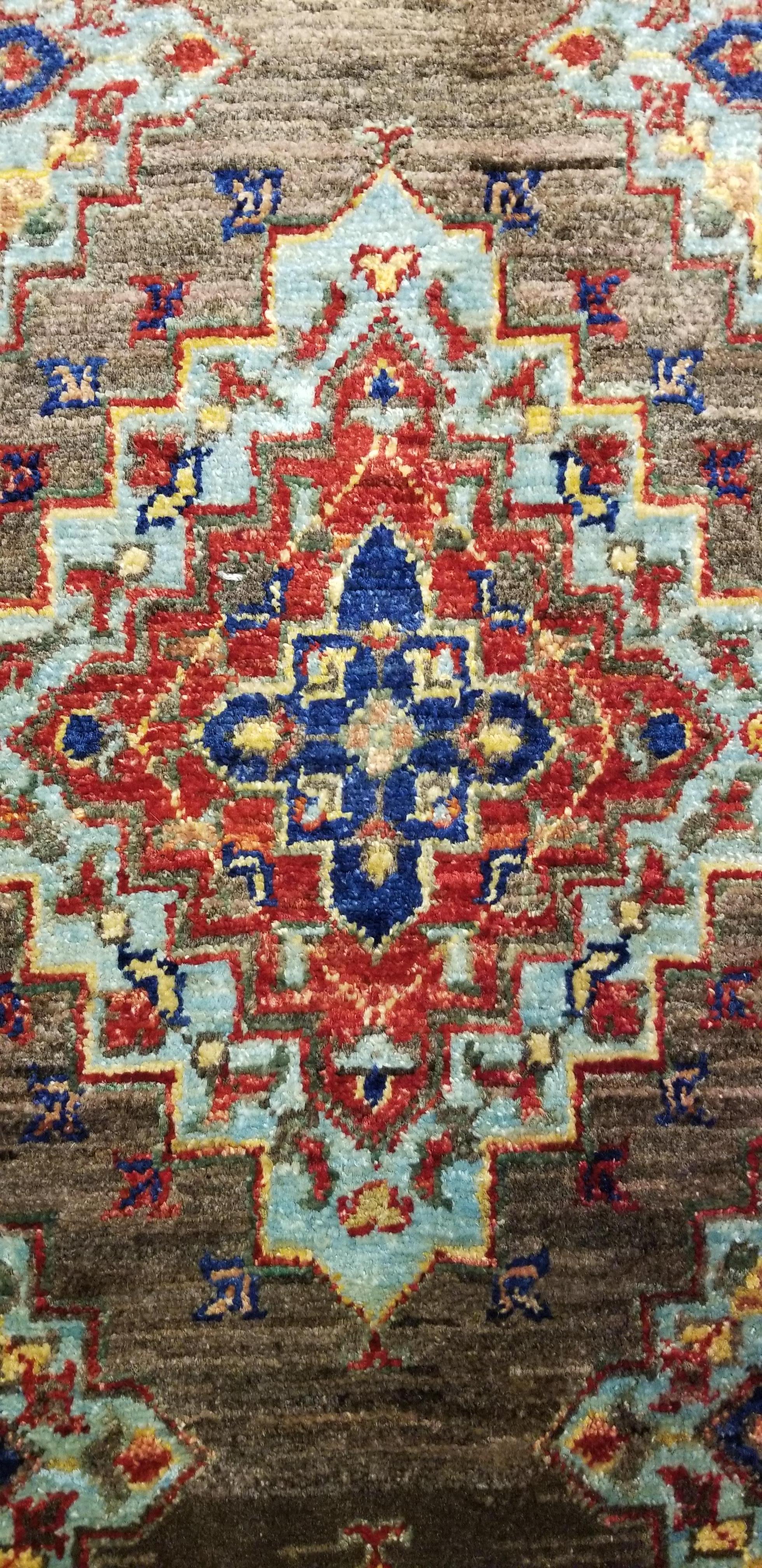 Afghan Medium Size Asian Area Rug, Colorful / 209 For Sale