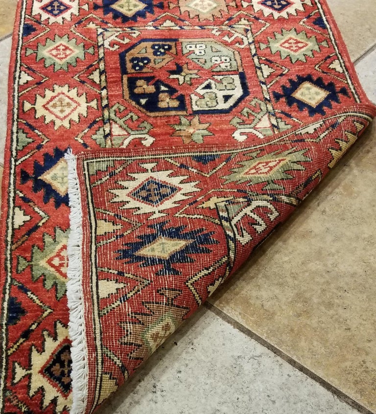Medium Size Asian Area Rug, Colorful / 213 For Sale at 1stDibs