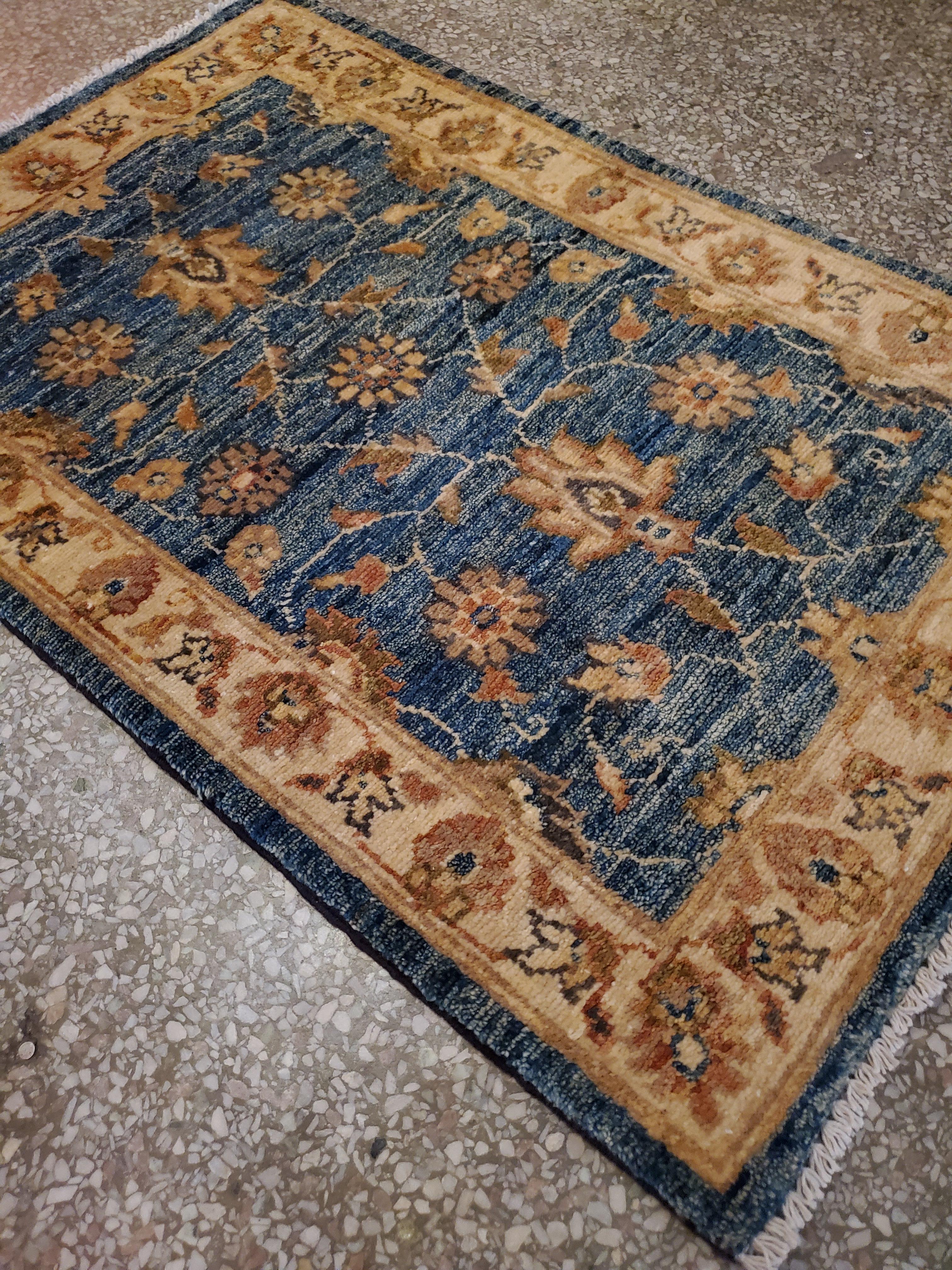 Afghan Medium Size Asian Area Rug, Colorful / 215 For Sale
