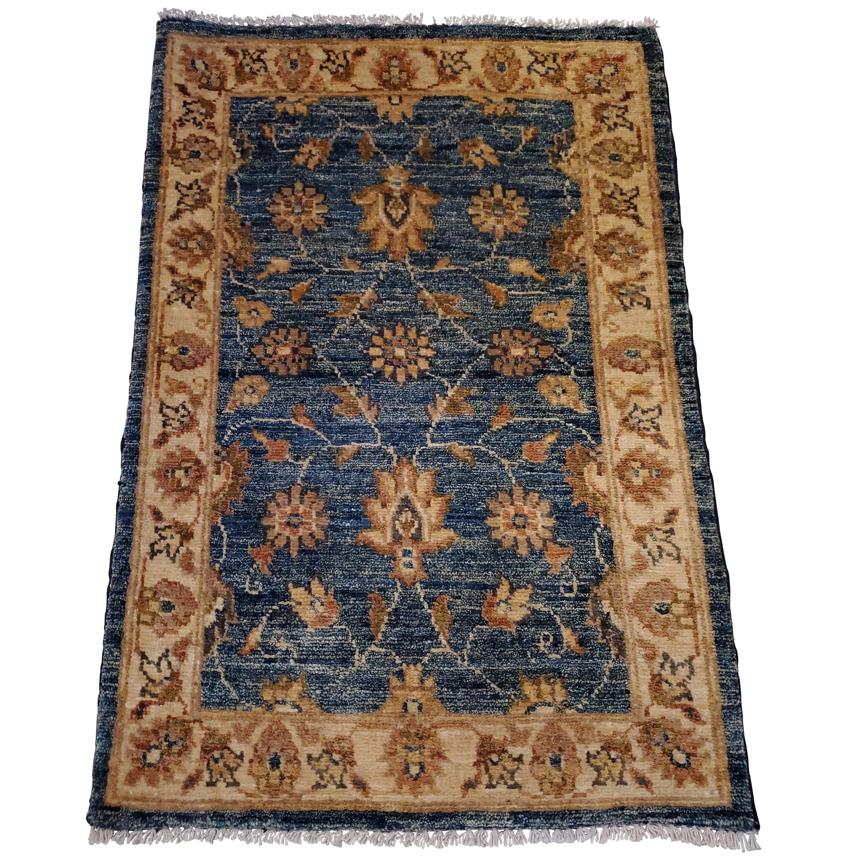 Medium Size Asian Area Rug, Colorful / 215 For Sale