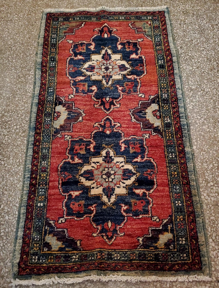 Contemporary Medium Size Asian Persian Rug, Colorful / 220 For Sale