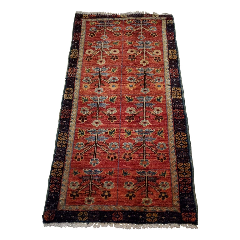 Medium Size Asian Persian Rug, Soft and Colorful / 205 For Sale