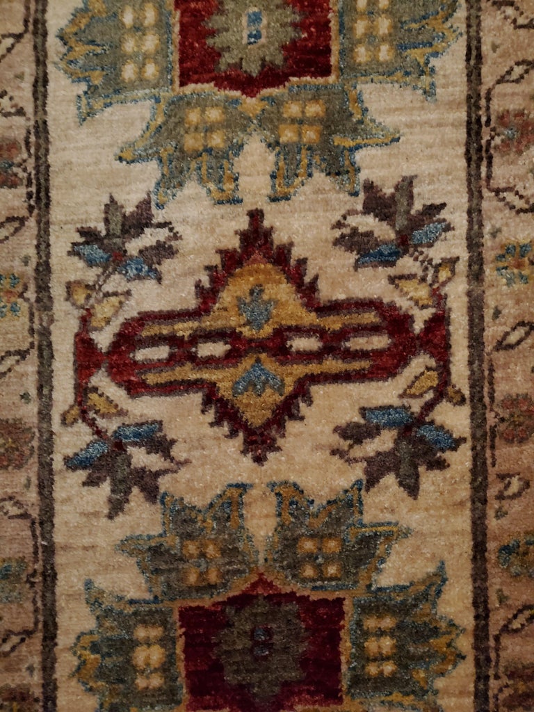 We carry some of the best Afghan / Persian small to medium size rugs, and if you are willing to give your space a colorful new look with one of our stunning carpets, we are here to help. This one measures approximately 41.5