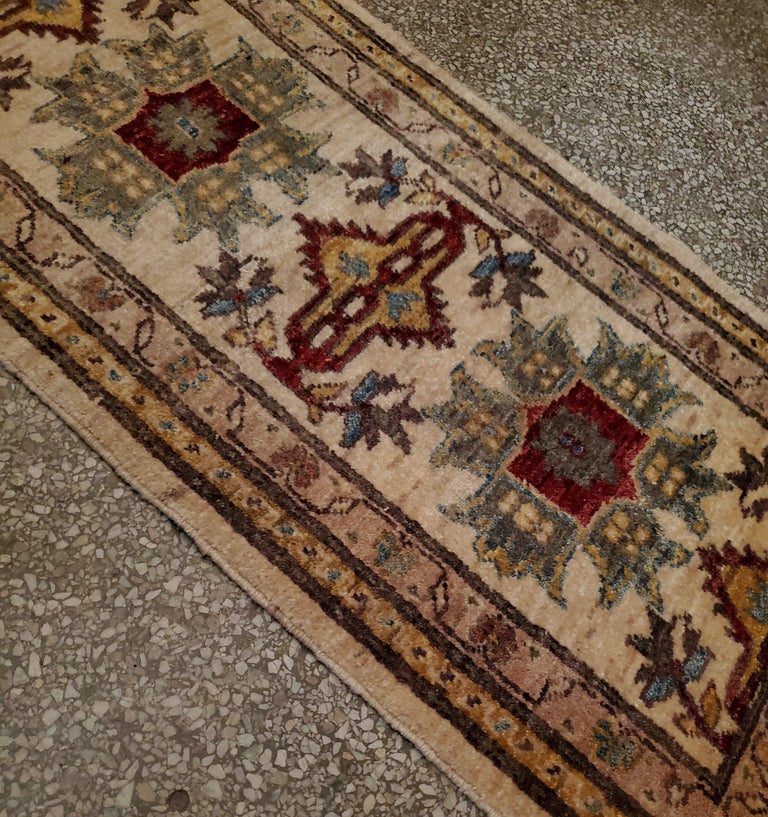 Afghan Medium Size Asian Persian Rug, Soft and Colorful / 221 For Sale