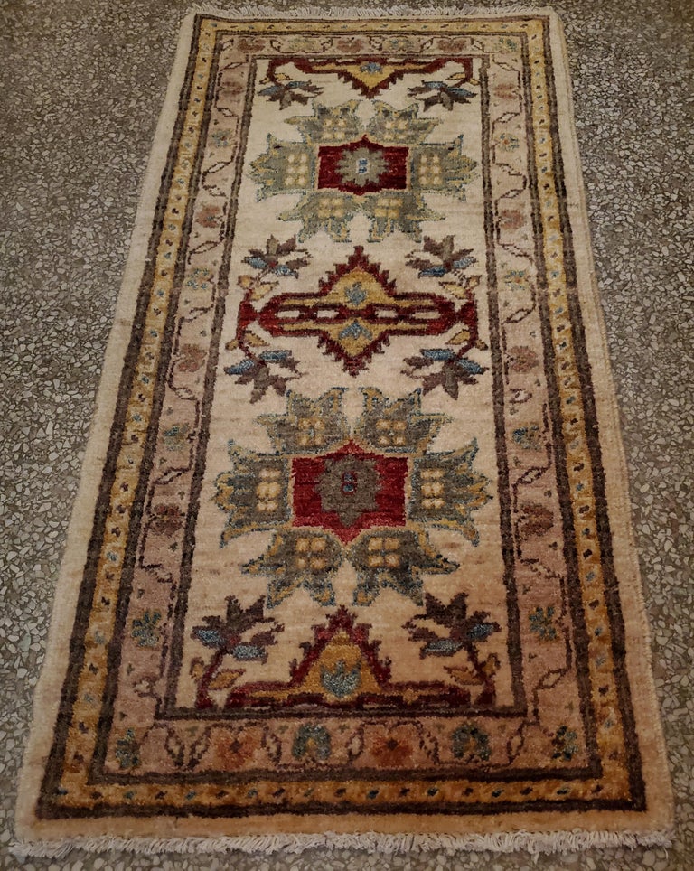 Contemporary Medium Size Asian Persian Rug, Soft and Colorful / 221 For Sale