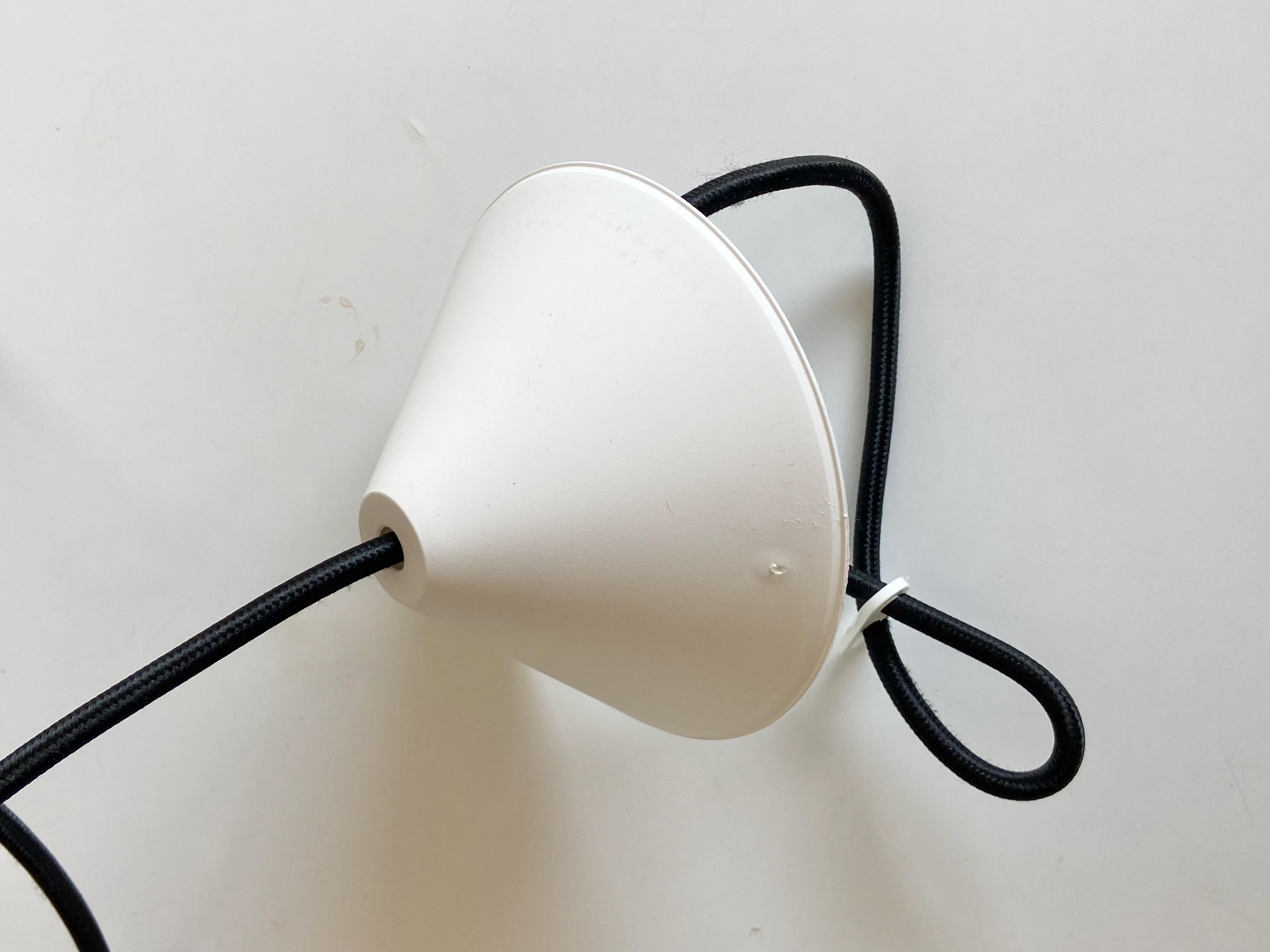 Medium Size Bent Karlby Kina Pendant Lamp Brass and Opaline by Lyfa, Denmark 1