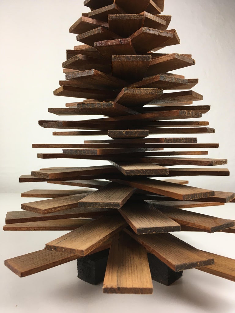 Medium Size Danish Decorative Handmade Wooden Christmas Trees For Sale